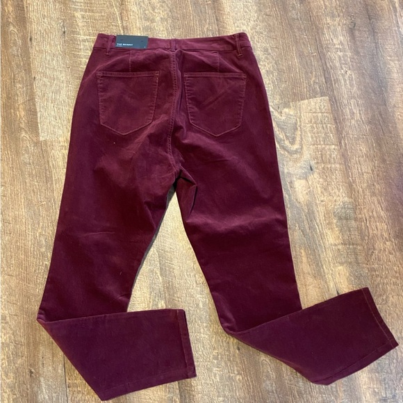 NWT Ann Taylor Curvy Skinny Mid Rise Burgundy Jeans Size 8 - Picture 8 of 11